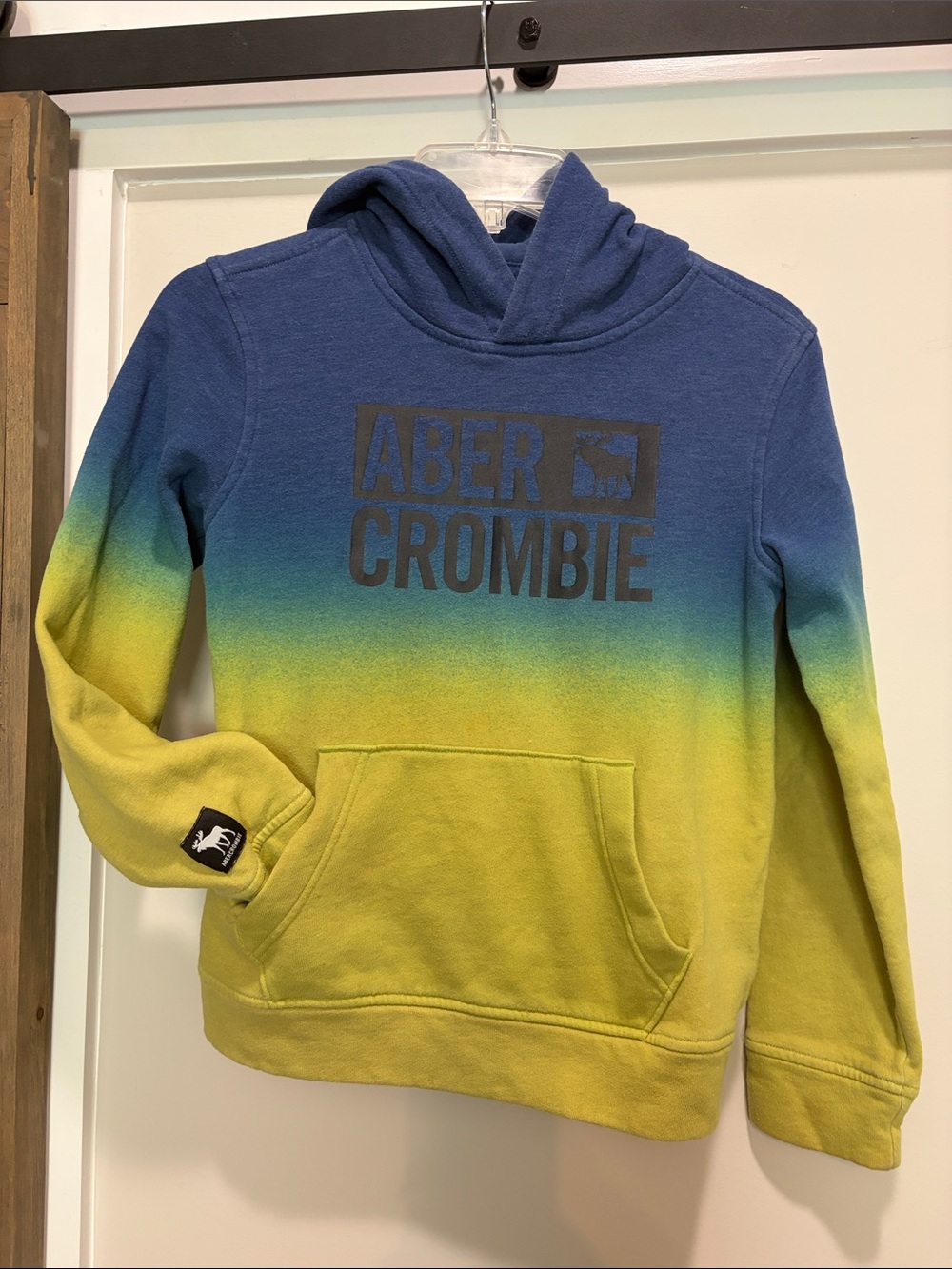 Abercrombie & Fitch Blue to Yellow Ombre Kids Hoodie